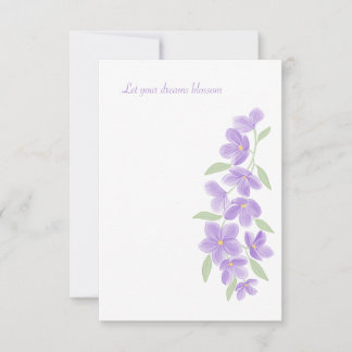 Watercolor Lilac RSVP Card