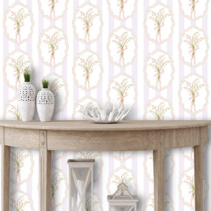 Watercolor Lily of The Valley Floral Botanical Wallpaper