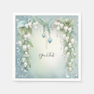 Watercolor Lily of the Valley Napkins
