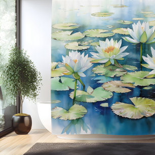 Watercolor Lily Pond Serenity