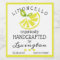 Watercolor Limoncello Label For A Taller Bottle |