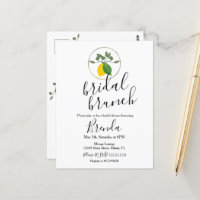 Watercolor Limoncillo Lime Lemon Bridal Shower 