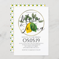 Watercolor Limoncillo Lime Lemon Wedding