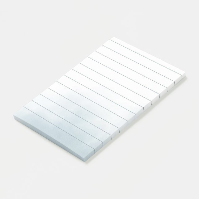 Watercolor Lined Post-it Notes (Angled)