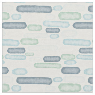 Watercolor Lines - Abstract Sea glass Pattern Fabric