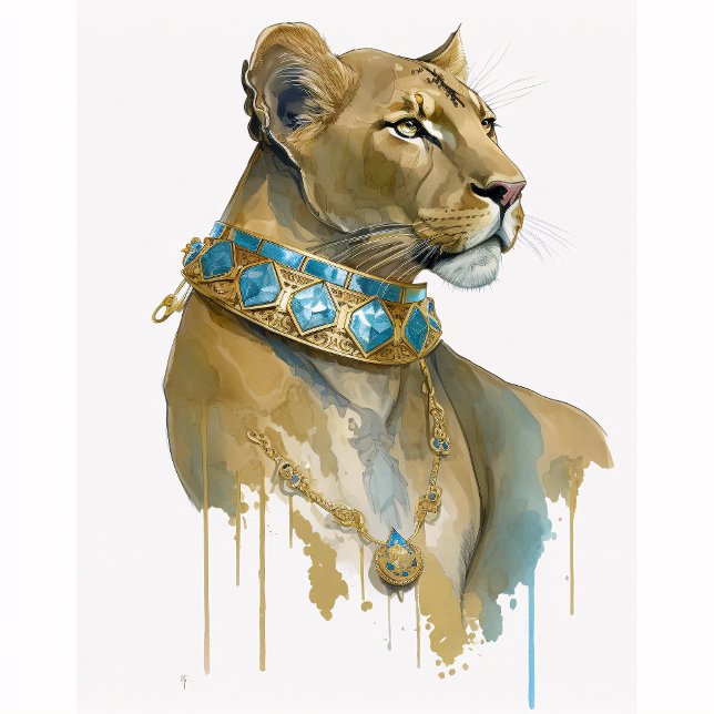 Watercolor Lioness 4 T-Shirt (Creator Uploaded)
