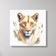 Watercolor Lioness