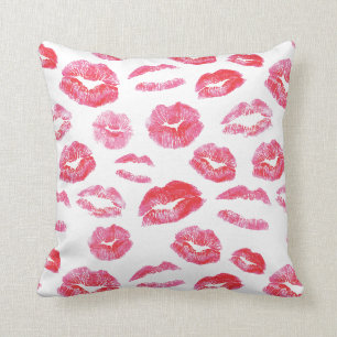 Watercolor Lipstick Lipsense Throw Pillow