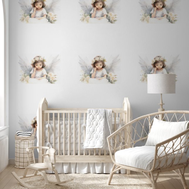 Watercolor Little Angel Wallpaper (Kids)