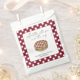 Watercolor little cutie pie baby shower favour bag