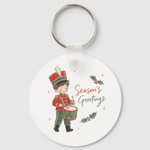 Watercolor Little Drummer Boy Keychain