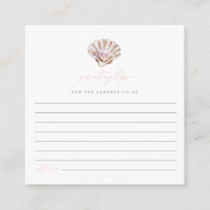 Watercolor Little Pearl Parenting Tips  Enclosure Card
