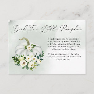 Watercolor little pumpkin Book Request insert card