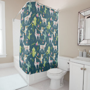 Watercolor Llama Flag Pattern