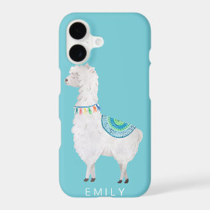 watercolor llamas cute modern hipster