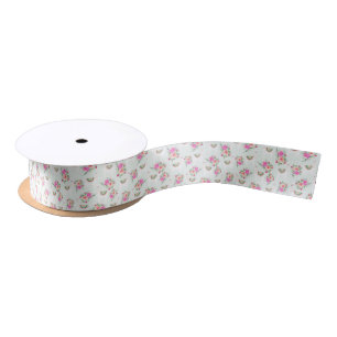 Watercolor Llama's on mint Satin Ribbon
