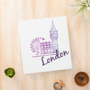 Watercolor London, Big Ben Binder