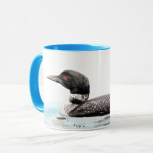 Watercolor Loon Art Mug