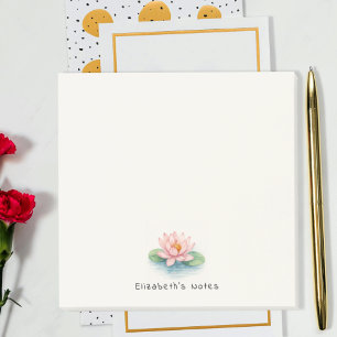 Watercolor Lotus Flower Simple Girly Feminine Post-it Notes