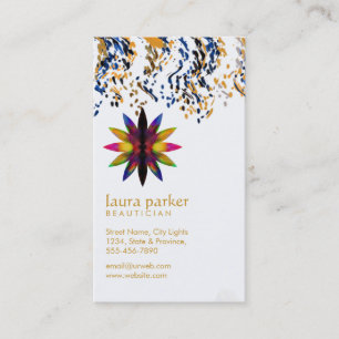Watercolor Lotus Flower Yoga Meditation Health Spa Business Card