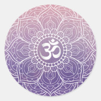 Watercolor Lotus Mandala Namaste Yoga