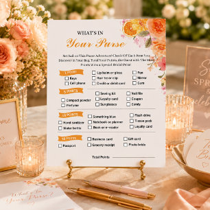 Watercolor Love at First Spritz Bridal Shower Game Flyer