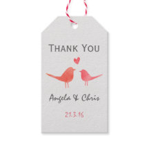 Watercolor Love Birds Wedding