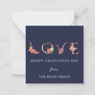 Watercolor LOVE Floral Card