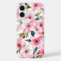 Watercolor Lovely Cherry Blossoms