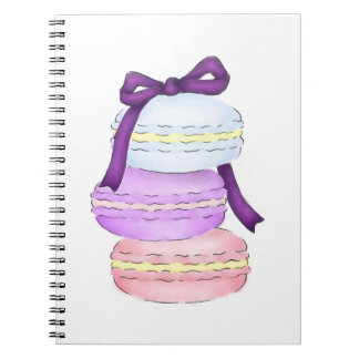 Watercolor Macaron Stack Notebook