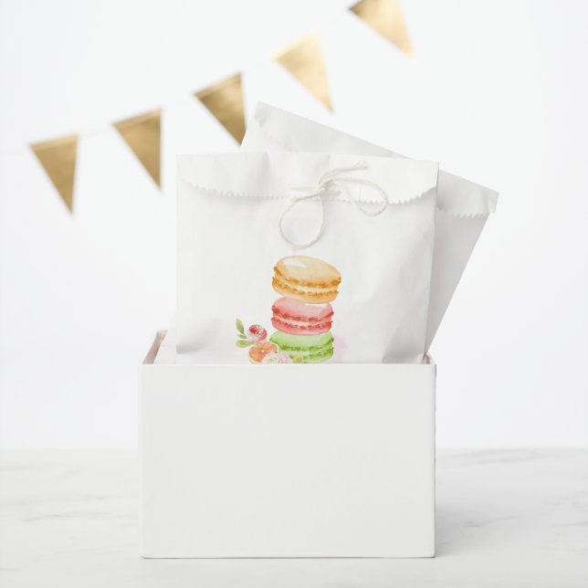 Watercolor Macaroons Favour Bag (Party)