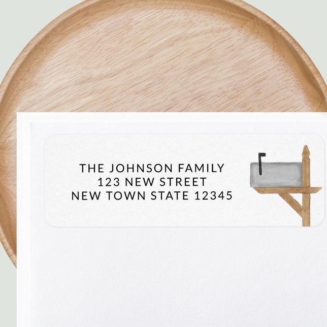 Watercolor Mailbox Return Address (Creator Uploaded)