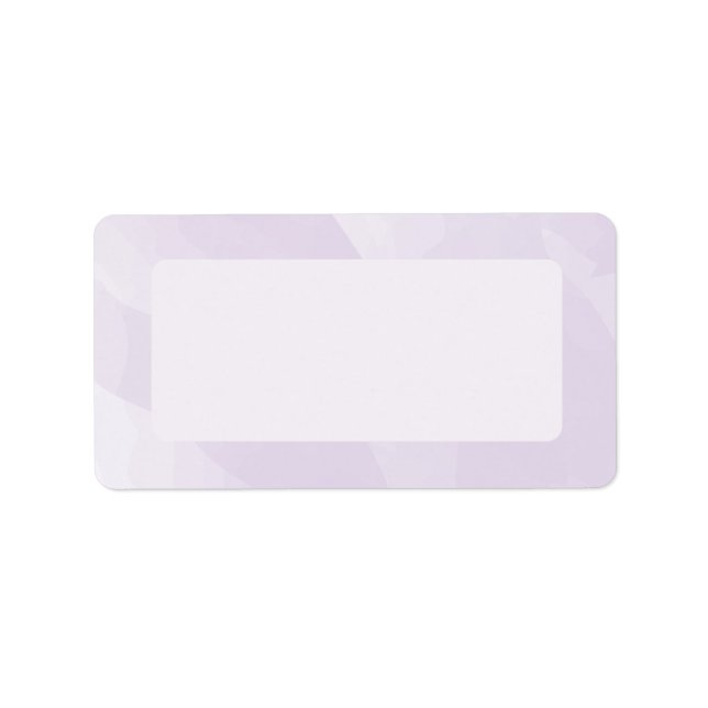 Watercolor Mailing Label, Lavender Label (Front)