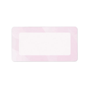 Watercolor Mailing Label, Pink Label