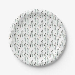 Watercolor Mallard Duck  Paper Plate