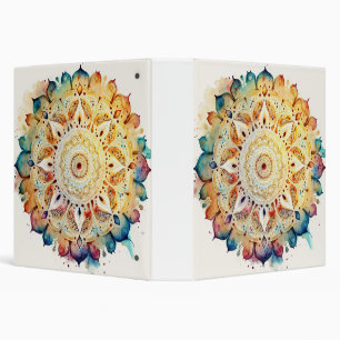 Watercolor Mandala Binder