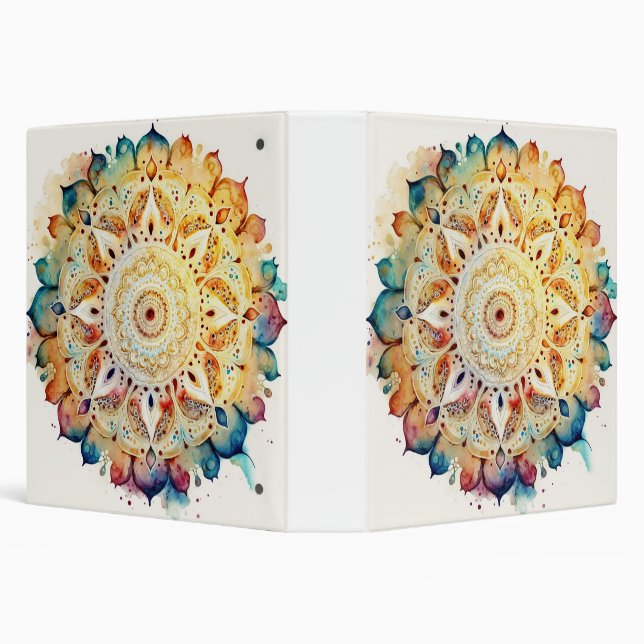 Watercolor Mandala Binder (Background)