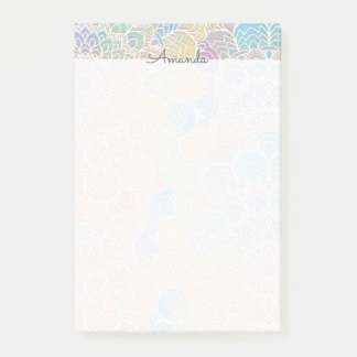 Watercolor mandala notes