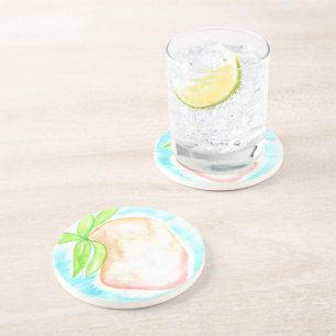 Watercolor Mango Hand Painted Tropical Kitchen     Coaster