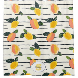 Watercolor Mango Pattern with Green Leaves (2)