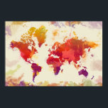 Watercolor Map Poster<br><div class="desc">Designed by Zaira Dzhaubaeva.</div>