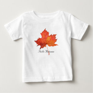 Watercolor Maple Leaf Baby T-Shirt