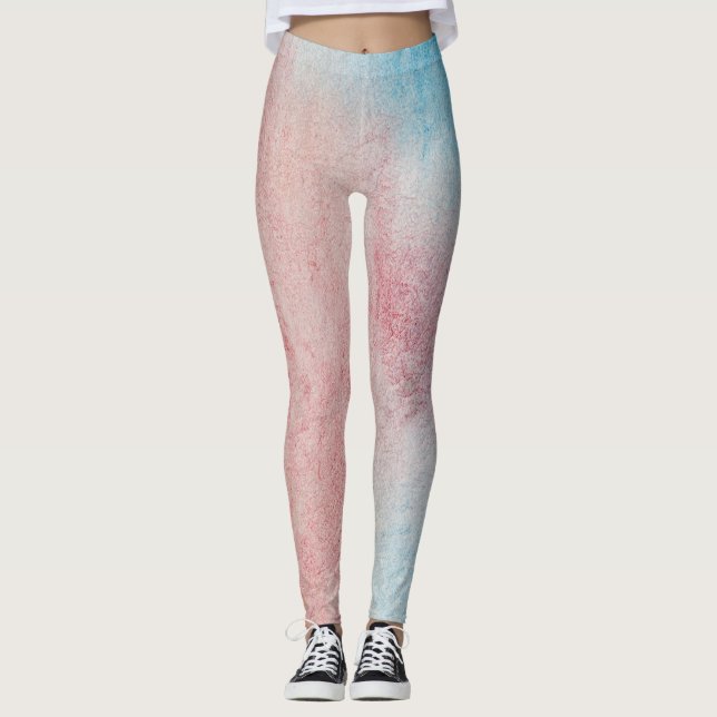 Watercolor Marble Leggings (Front)