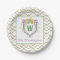 Watercolor Mardi Gras Monogram Crest