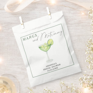 Watercolor Margarita Bridal shower  Favour Bag