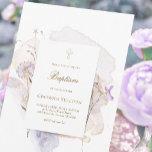 watercolor meadow flowers Baptism Invitation<br><div class="desc">baptism invitation</div>