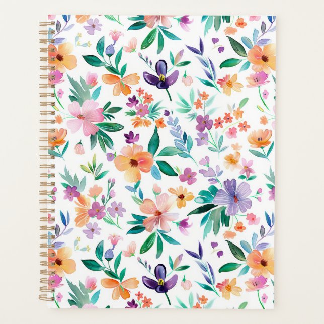 Watercolor Meadow Flowers Pattern (Devant)