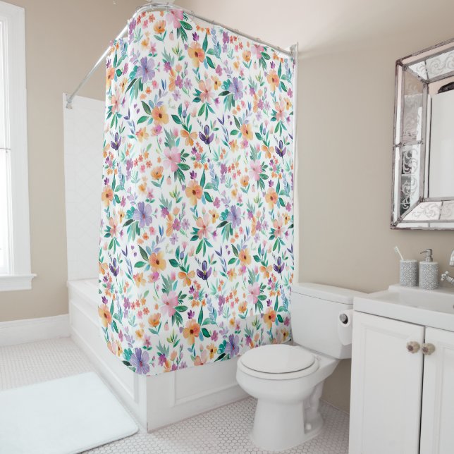 Watercolor Meadow Flowers Pattern (In Situ)