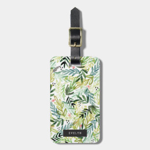 Watercolor Meadow Luggage Tag