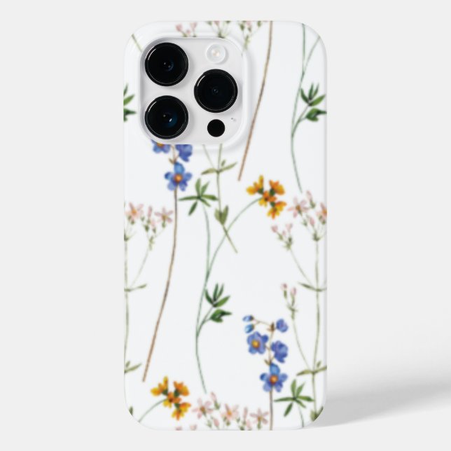 Watercolor Meadow Seamless Pattern Case-Mate iPhone Case (Back)